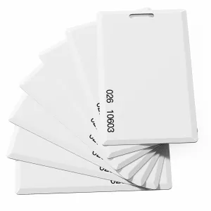 10 Pack 26 Bit Proximity Clamshell Weigand Prox Swipe Cards Key Card Compatable with ISOProx 1386 1326 H10301 Format Readers and Systems, Works with Most Access Control Systems