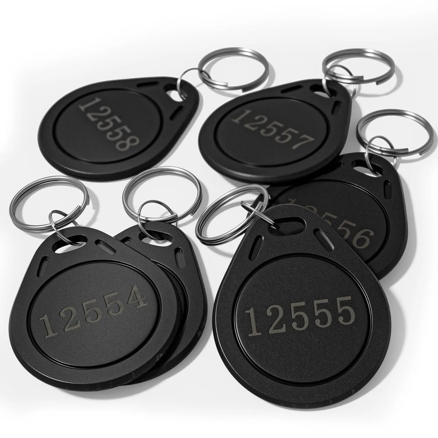 10 pcs 26 Bit Key Fobs Black RFID Keyfobs Writable Proximity Fob 125kHz Prox Cards Compatable with ISOProx 1386 1326 1346 H10301 Format Readers, Works with Vast Majority of Access Control Systems