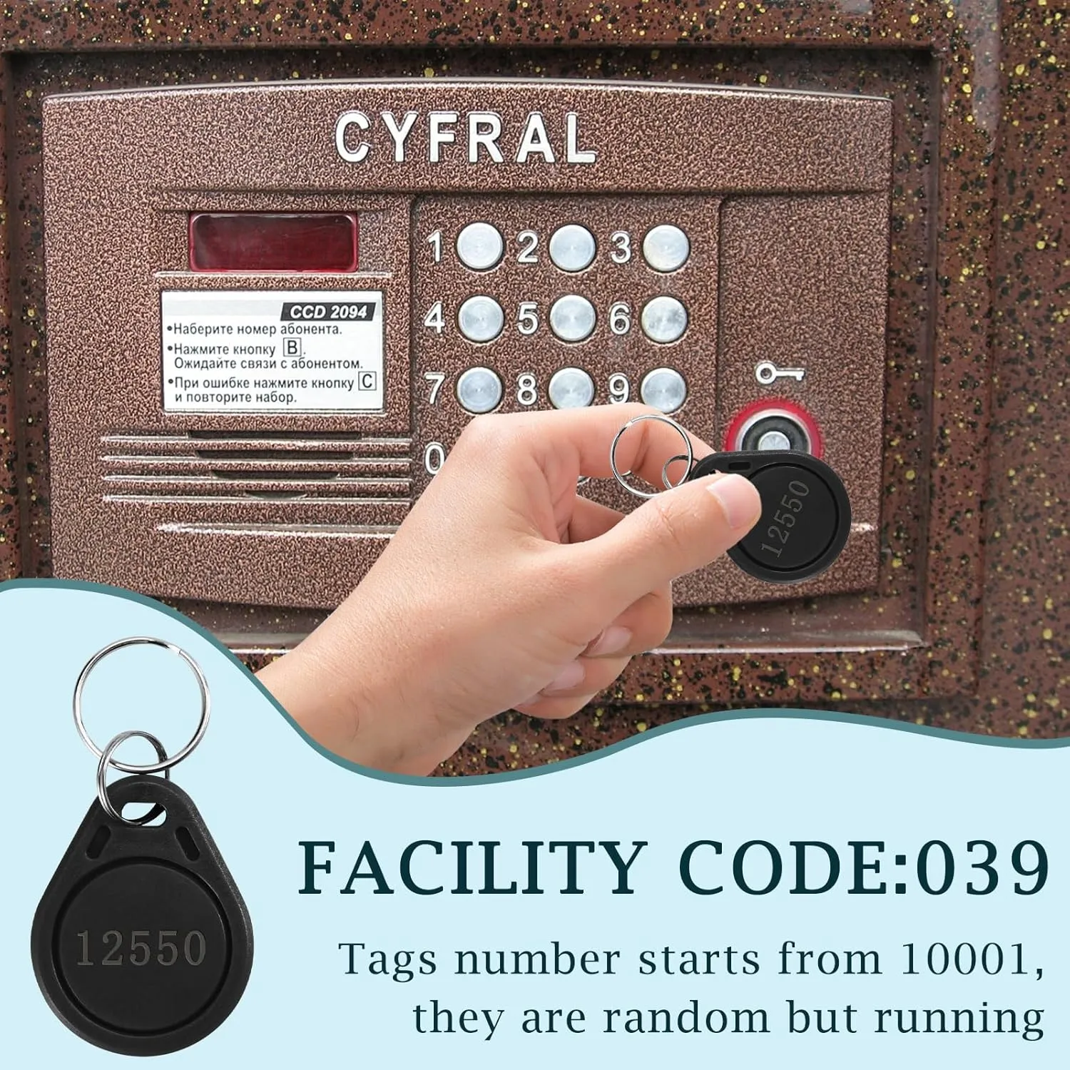10 pcs 26 Bit Key Fobs Black RFID Keyfobs Writable Proximity Fob 125kHz Prox Cards Compatable with ISOProx 1386 1326 1346 H10301 Format Readers, Works with Vast Majority of Access Control Systems