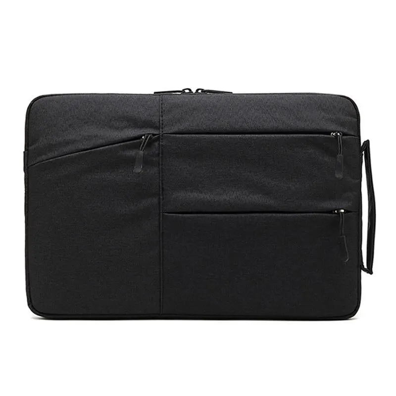 11.6 Inch Business Laptop Liner Bag - Polyester Zipper Closure - Black