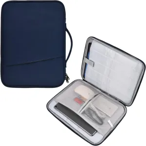 12.9 Inch Tablet Carrying Bag for Samsung Galaxy Tab S9  Plus/S8 /S7  Plus/S7 FE 12.4" & 13 inch iPad Pro M4, iPad Air M3 M2 2025 2024, Surface Pro 11 Snapdragon,10,9,8,X,7 ,7,6,5,4,3 Sleeve Case-Blue