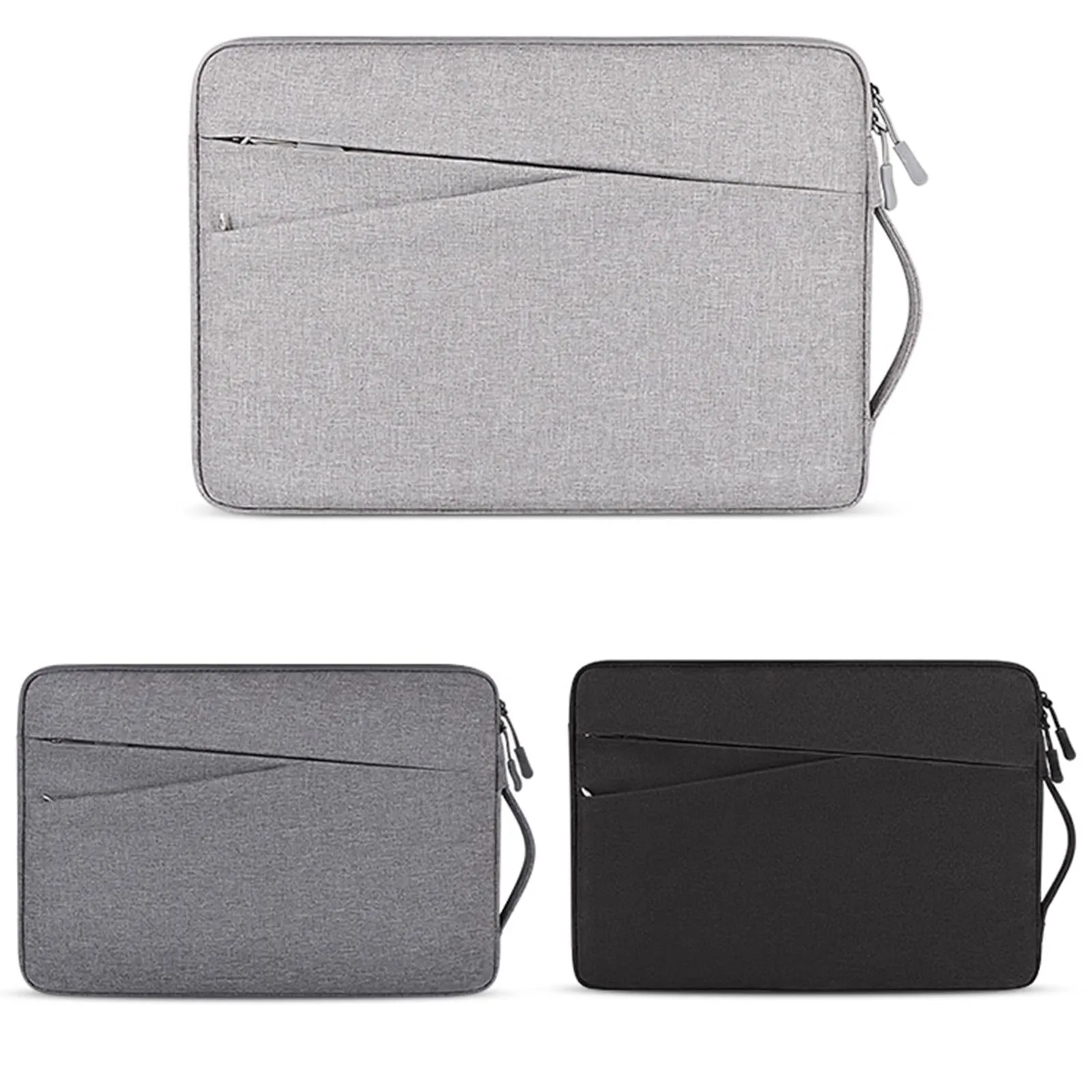 13.3 Inch Polyester Laptop Liner Bag with Small Bag - Ideal for Notebooks - Deep Space Gray