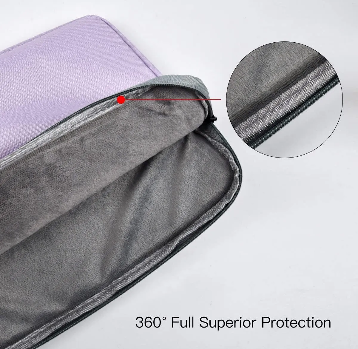14 Inch Laptop Sleeve Case for Lenovo Flex 5/ IdeaPad/ThinkPad, ASUS Chromebook/VivoBook/ZenBook 14, Acer Dell HP Chromebook 14/ HP Stream 14/ Pavilion Computer Notebook Bag, Purple