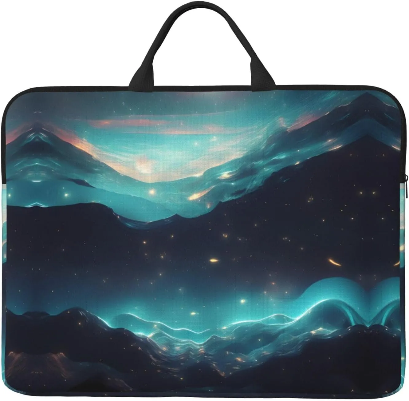 14in Science Fiction Stars Print Laptop Case Sleeve Bag - Travel-Friendly Accessory for Business, and Everyday Use