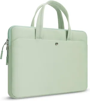 15.6 Inch laptop Case Carrying Bag Sleeve Cover, Waterproof Soft Small Briefcase for 15 15.6 16 inch Acer Asus Dell HP Thinkpad Chromebook Computer Notebook, Green
