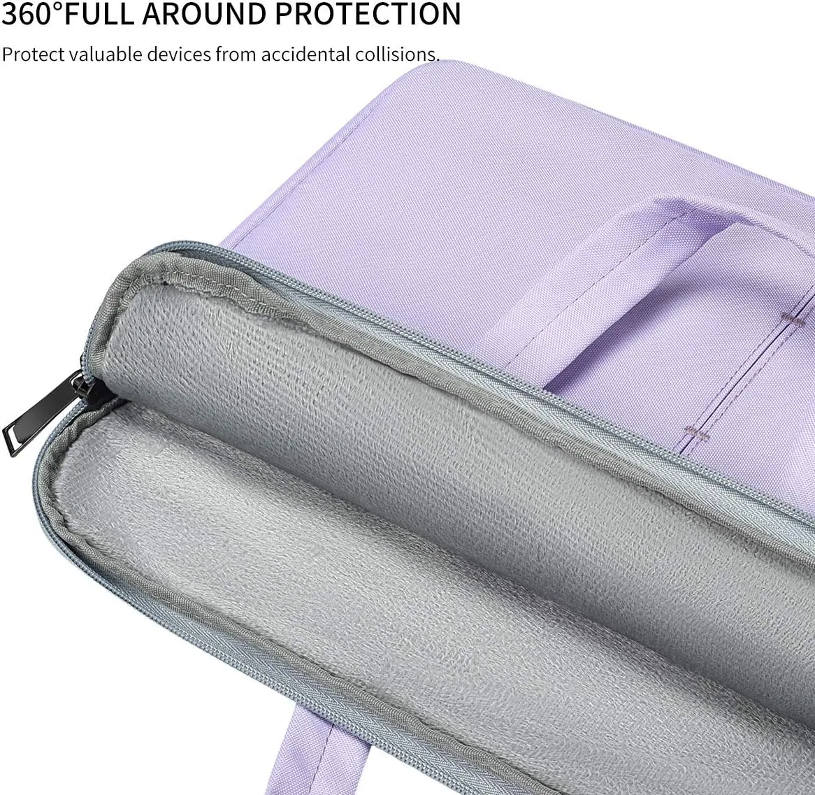 17 17.3 Inch Laptop Bag Women for Dell Inspiron/HP Envy/LG Gram 17"/ ASUS ROG Strix/Razer Blade Pro 17/Lenovo Acer, Laptop Sleeve Case with Shoulder Straps Carrying Handbag, Purple