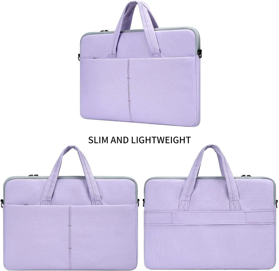 17 17.3 Inch Laptop Bag Women for Dell Inspiron/HP Envy/LG Gram 17"/ ASUS ROG Strix/Razer Blade Pro 17/Lenovo Acer, Laptop Sleeve Case with Shoulder Straps Carrying Handbag, Purple