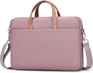 17 17.3 inch Laptop Case Waterproof Laptop Sleeve Cover Women Computer Carrying Shoulder Bag Compatible with ASUS Vivobook 17.3", Acer Nitro 5 17.3", LG Dell MSI HP 17 17.3" Notebooks, Pink