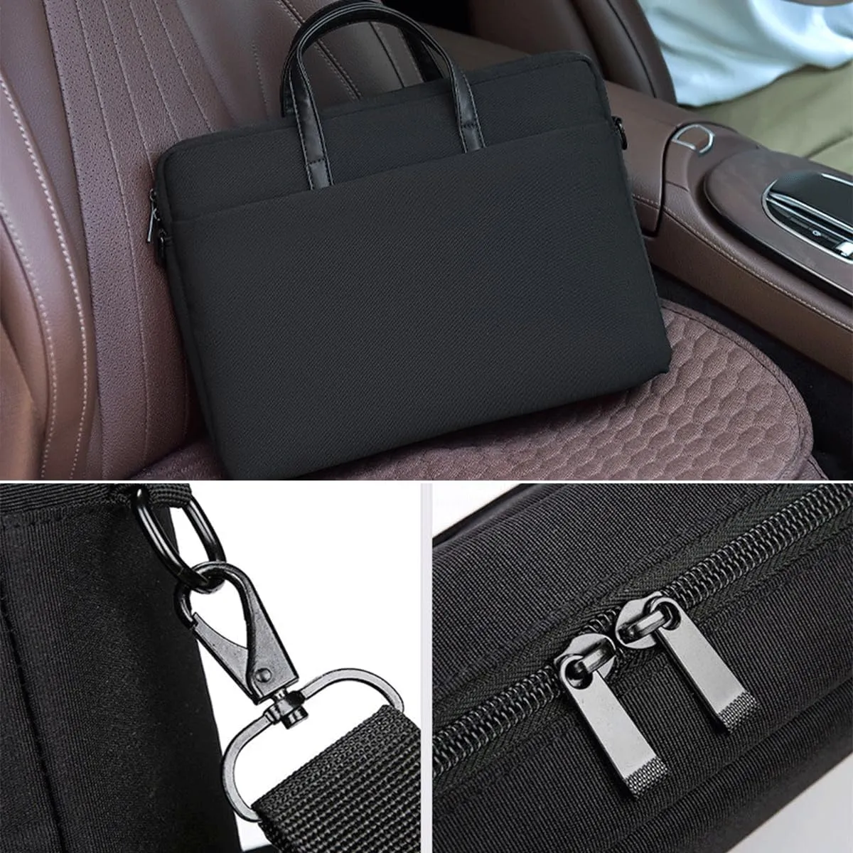 17-17.3 inch Laptop Case Waterproof Laptop Sleeve Cover Women Men Computer Carrying Case Bag Compatible with ASUS Vivobook 17.3"/ TUF Gaming A17, HP 17 17.3" Acer Dell MSI Notebooks, Black