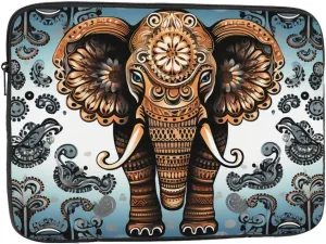 17 Inch Laptop Sleeve Bag Waterproof Shockproof Laptop Case Bag Elephant Pattern Computer Skin Bags Lightweight Tablet Carrying Case