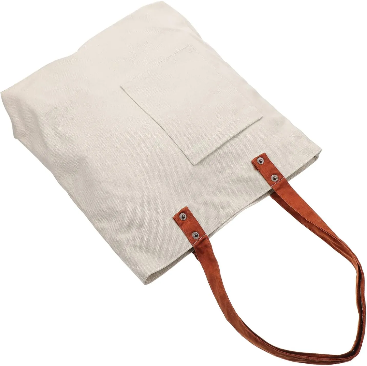 1Pc Large Reusable Grocery Bag Canvas Storage Pouch Tote for Shopping Travel and Organization Portable Holder for Everyday Use
