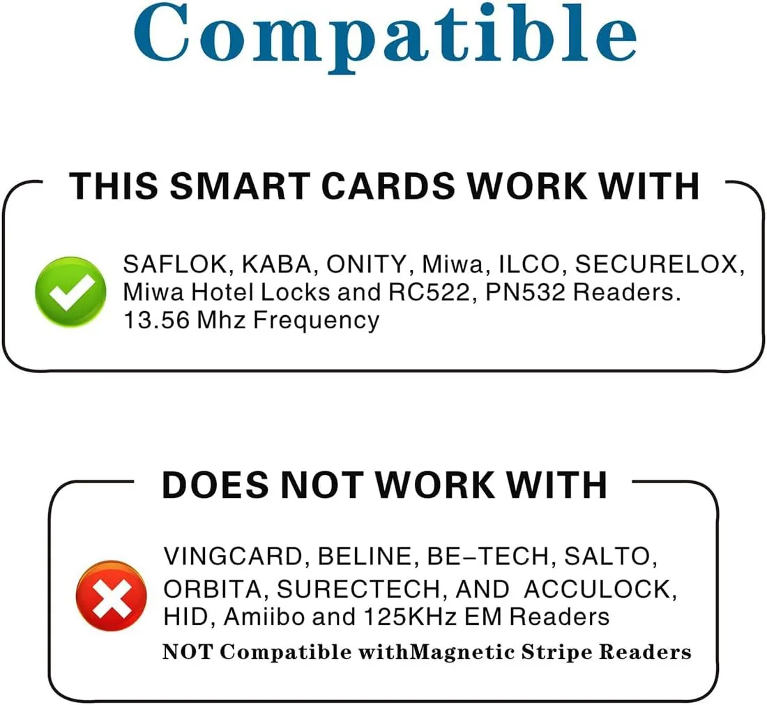 200 Pieces MIFARE NFC MIFARE RFID Classic 1K chip 13.56MHZ PVC Card Smart Card IC Card Proximity Encryption Logic Card