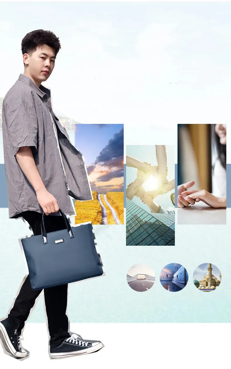 2025 Men's Business Briefcase Handbags Laptop Messenger Bags Portfolio for Document A4 Man Hand Bags Organizer for Documents