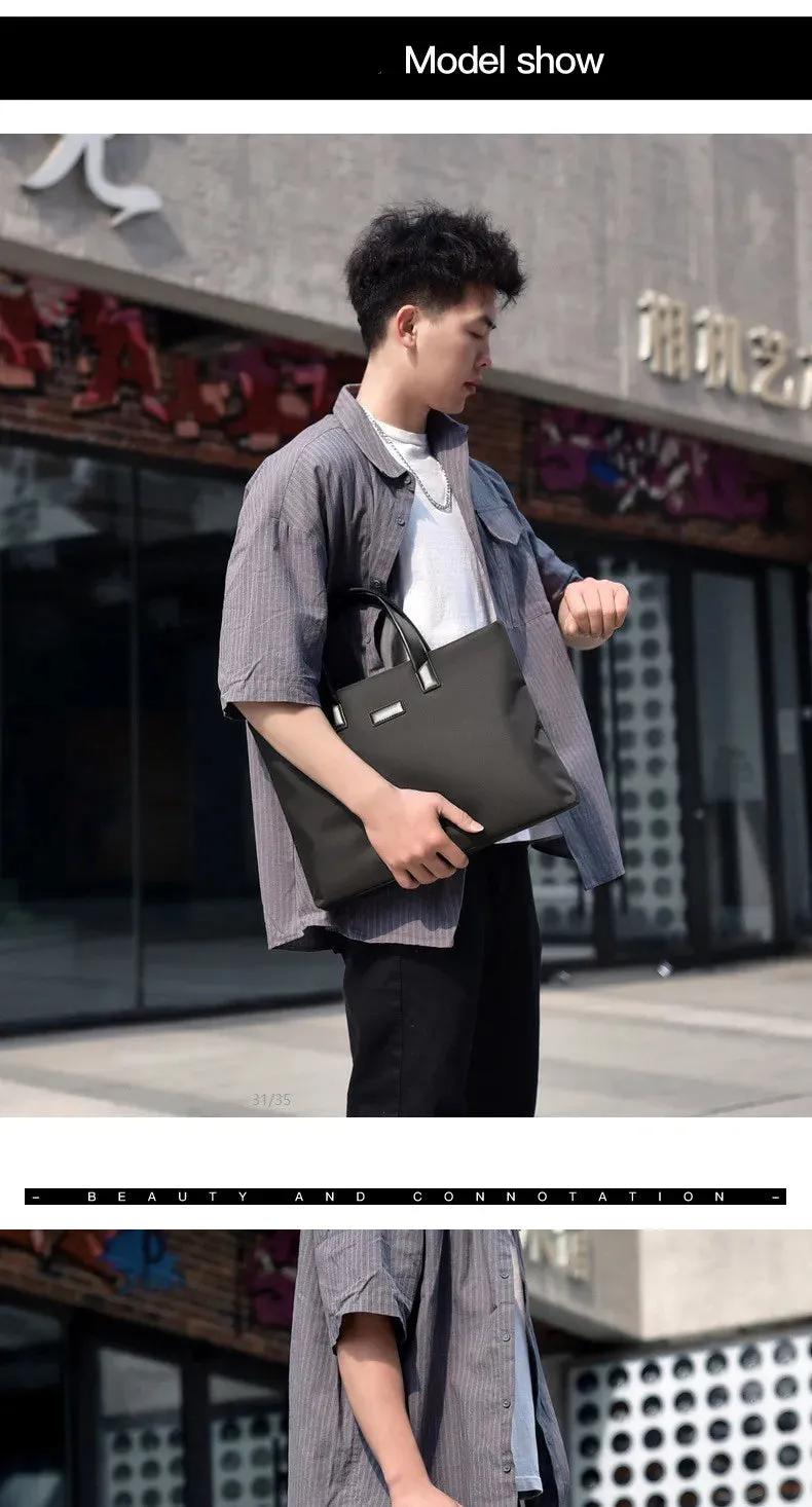 2025 Men's Business Briefcase Handbags Laptop Messenger Bags Portfolio for Document A4 Man Hand Bags Organizer for Documents