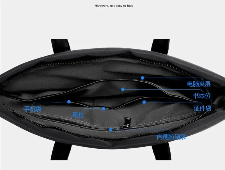 2025 Men's Business Briefcase Handbags Laptop Messenger Bags Portfolio for Document A4 Man Hand Bags Organizer for Documents
