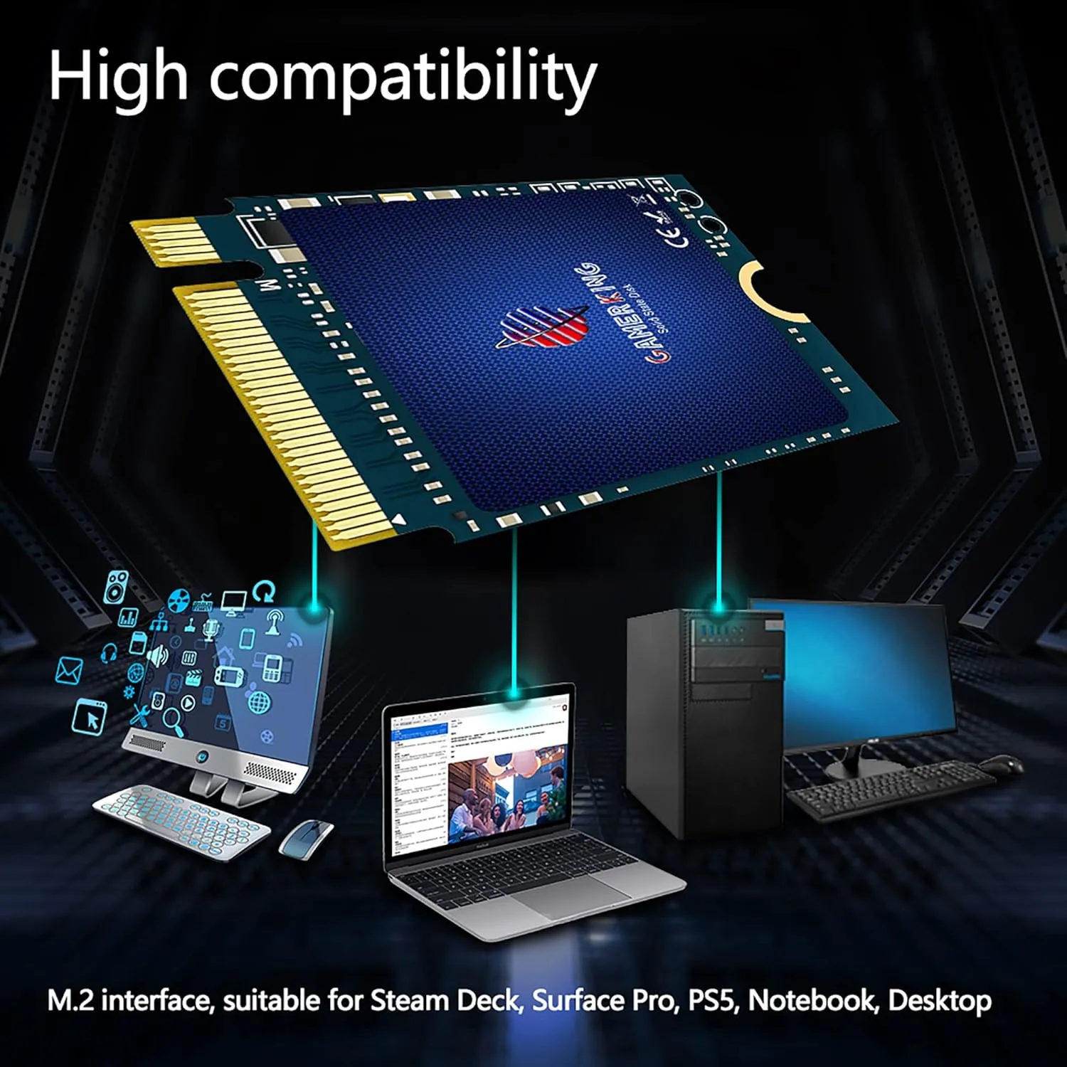256GB M.2 2230 SSD NVMe PCIe Gen 4.0X4 Internal Solid State Drive, Compatible with PS5,Steam Deck, Microsoft Surface, Ultrabook, Laptop, Desktop,GPD (M.2 2230 PCIe 4.0, 256GB)