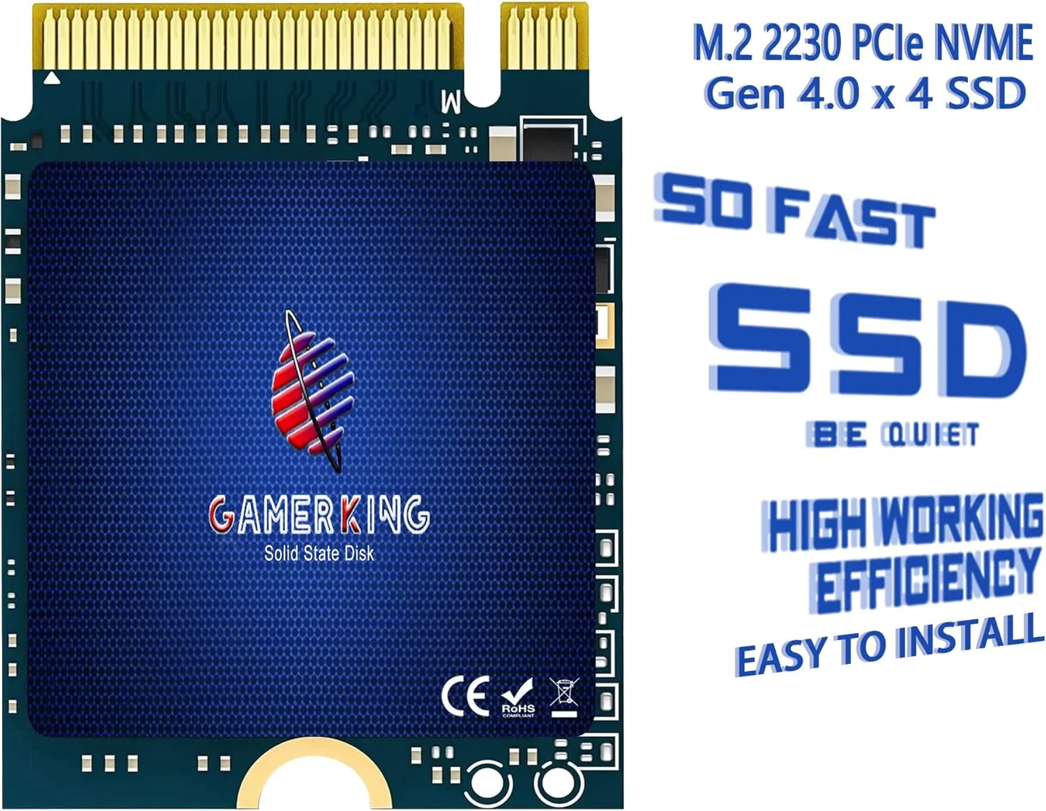 256GB M.2 2230 SSD NVMe PCIe Gen 4.0X4 Internal Solid State Drive, Compatible with PS5,Steam Deck, Microsoft Surface, Ultrabook, Laptop, Desktop,GPD (M.2 2230 PCIe 4.0, 256GB)