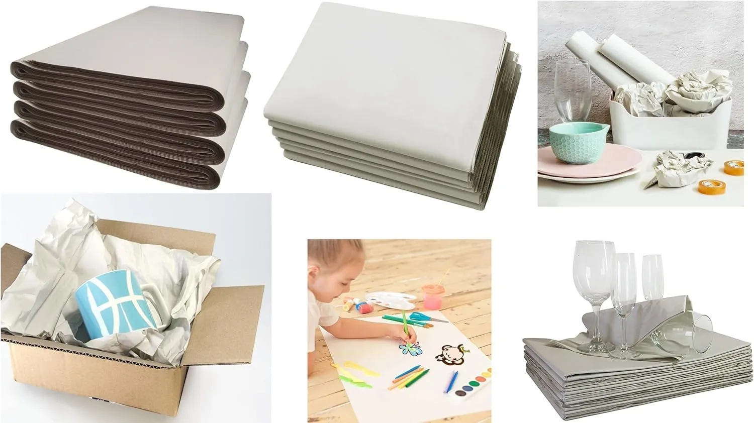 300 Sheets Packing Paper for Moving, Newsprint Paper for Packing Wrapping, Wrapping Paper for Packaging Glasses Dishes - Must Have Moving Supplies Box Filler(12 * 24in)