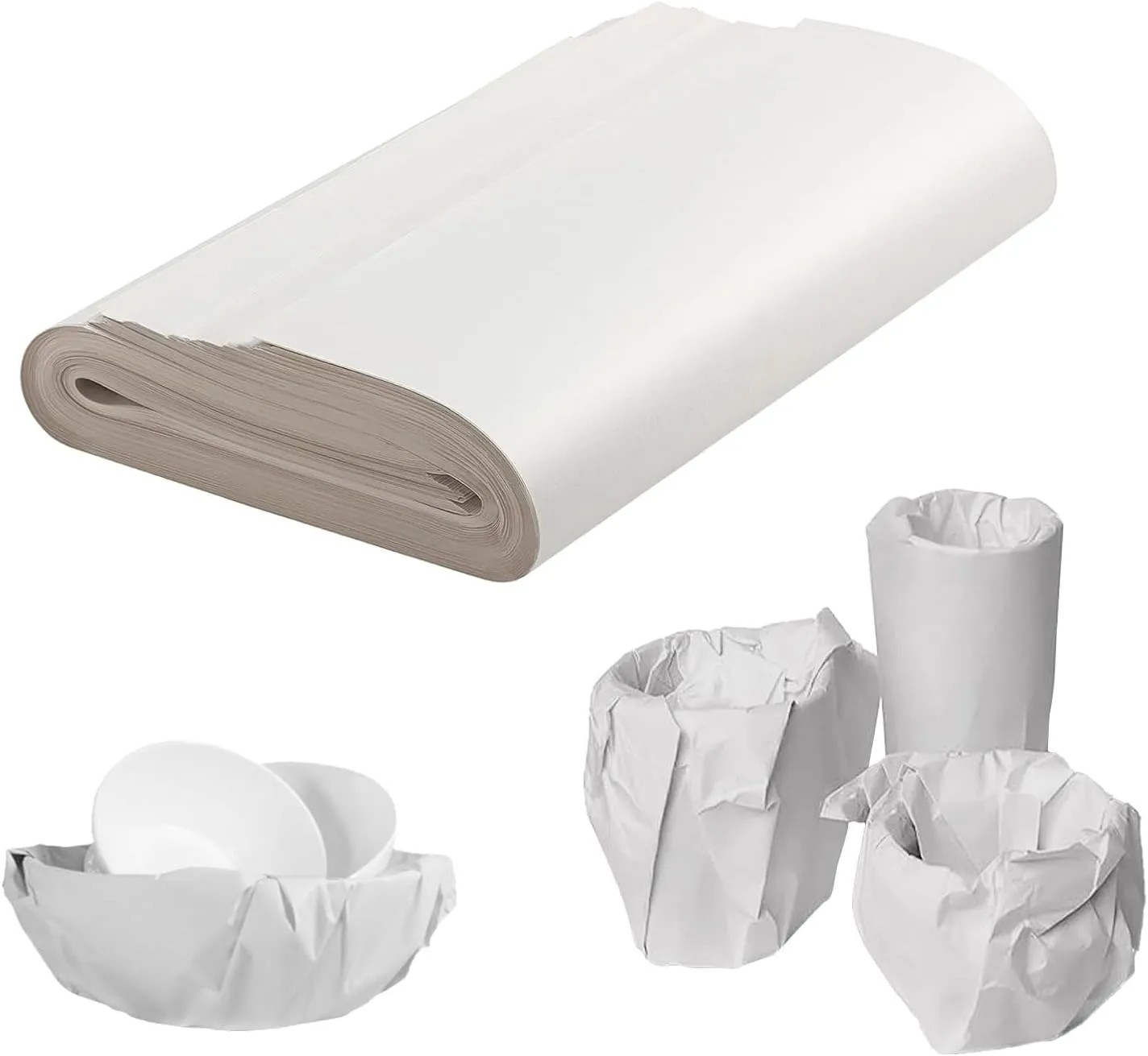 300 Sheets Packing Paper for Moving, Newsprint Paper for Packing Wrapping, Wrapping Paper for Packaging Glasses Dishes - Must Have Moving Supplies Box Filler(12 * 24in)