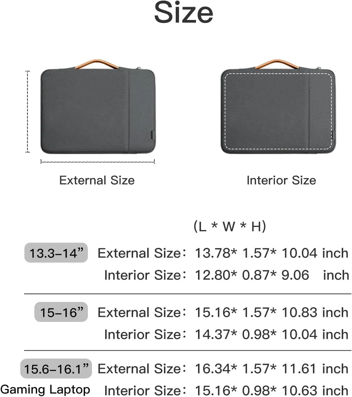 360° Protective Laptop Sleeve for 15-inch New MacBook Air, 16-inch MacBook Pro/Max M4/M3/M2/M1 A2991 A2780 A2485 A2141, Shockproof, Splash-Resistant Bag Case with Accessory Pocket, Grey