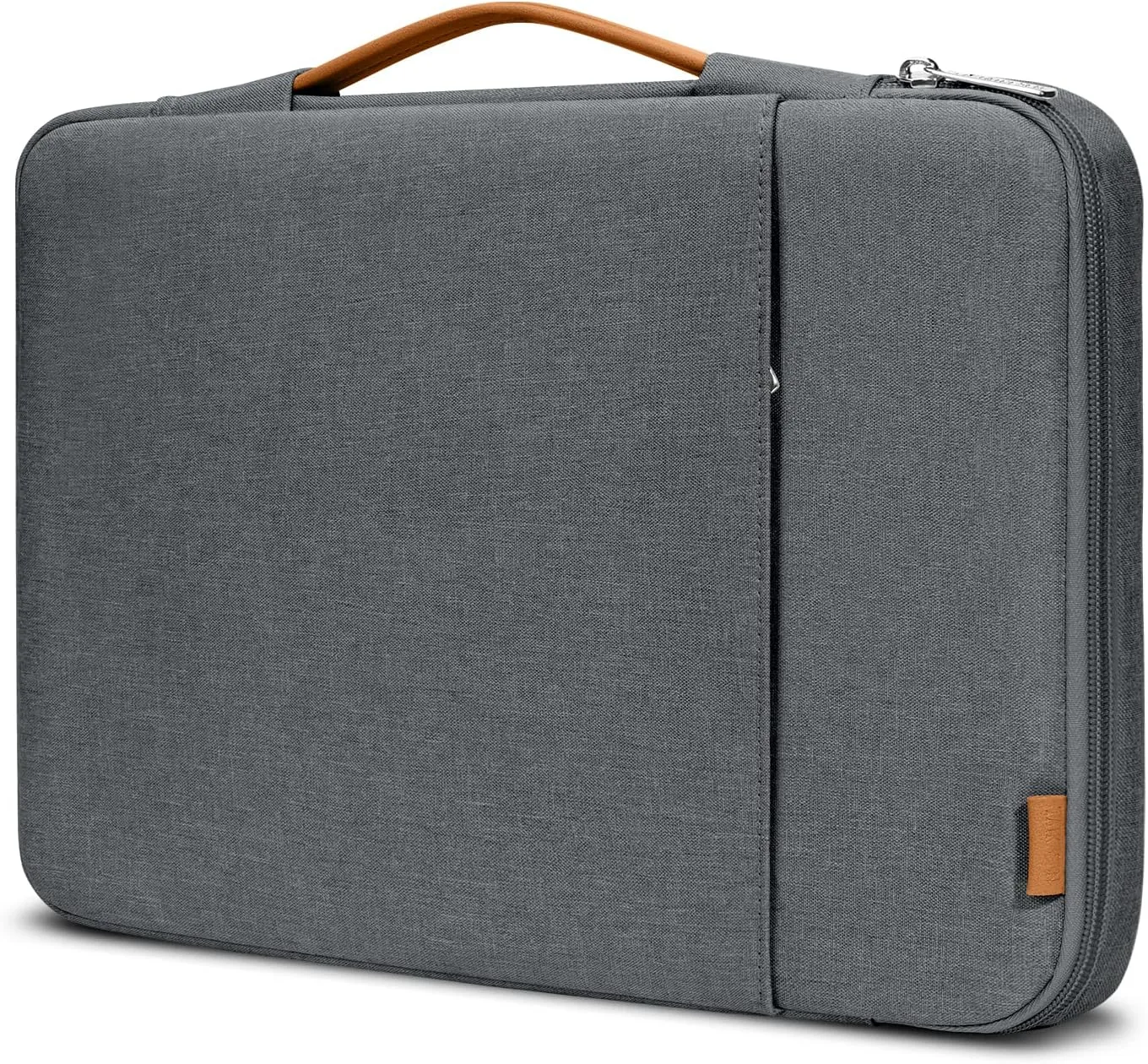 360° Protective Laptop Sleeve for 15-inch New MacBook Air, 16-inch MacBook Pro/Max M4/M3/M2/M1 A2991 A2780 A2485 A2141, Shockproof, Splash-Resistant Bag Case with Accessory Pocket, Grey