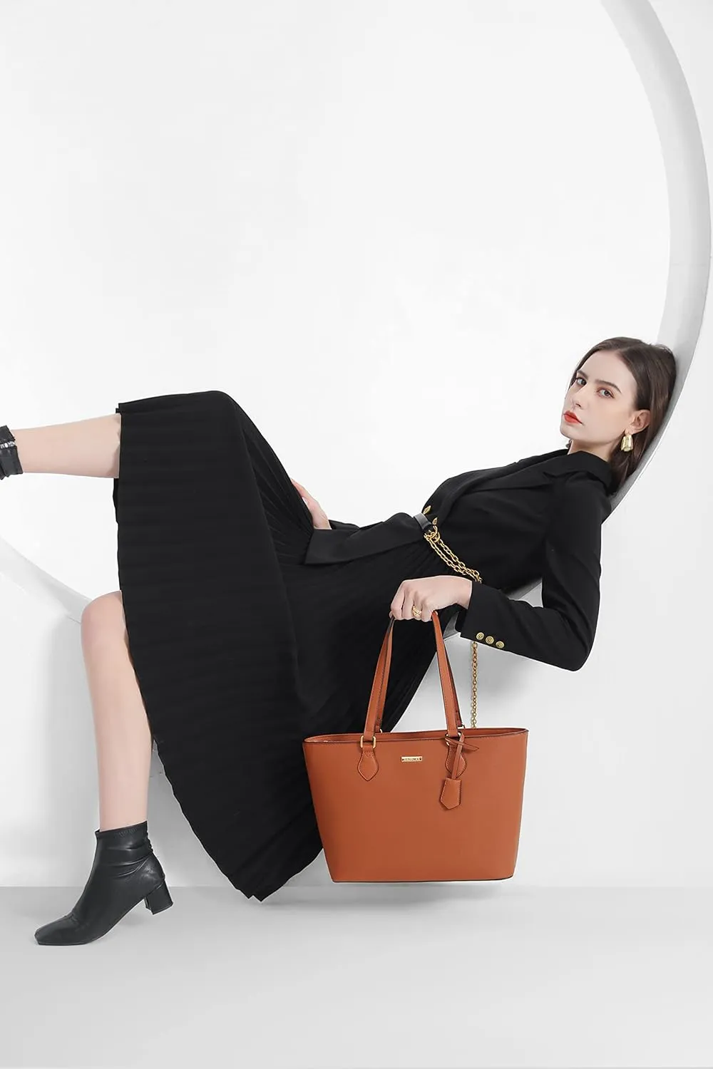 4PCS Women Fashion Handbags Purses Wallet Shoulder Bags Casual Tote Bag Crossbody Bags, Handbag Set Gift for Ladies Girls