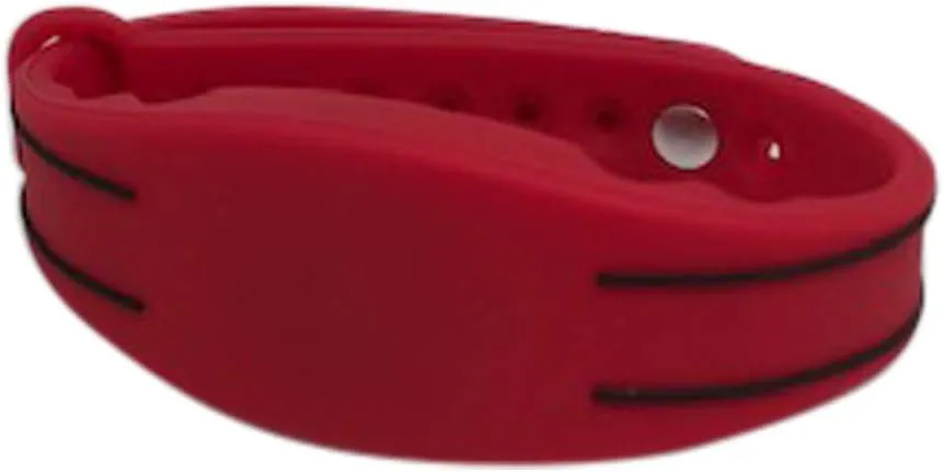5 Red Adjustable 26 Bit Proximity Wristbands AuthorizID Weigand Prox Wrist Band Compatable with ISOProx 1386 1326 H10301 Format Readers Works with The vast Majority of Access Control Systems