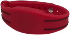 5 Red Adjustable 26 Bit Proximity Wristbands AuthorizID Weigand Prox Wrist Band Compatable with ISOProx 1386 1326 H10301 Format Readers Works with The vast Majority of Access Control Systems