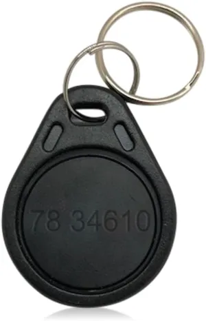 50 AuthorizID Thin Black 26 Bit Proximity Key Fobs Weigand Prox Keyfobs Compatable with ISOProx 1386 1326 H10301 Format Readers. Works with The vast Majority of Access Control Systems
