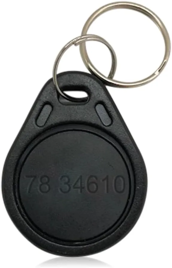 50 AuthorizID Thin Black 26 Bit Proximity Key Fobs Weigand Prox Keyfobs Compatable with ISOProx 1386 1326 H10301 Format Readers. Works with The vast Majority of Access Control Systems
