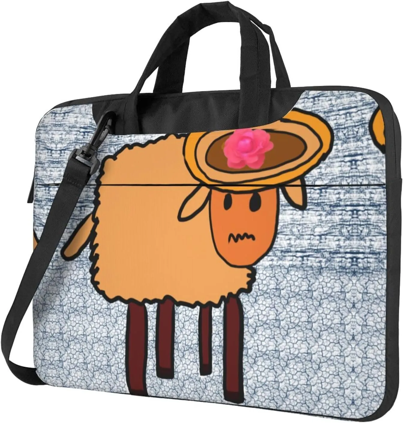 a minority sheep picture Ultra-thin portable shoulder laptop bag Stylish and Protective Shockproof soft lining