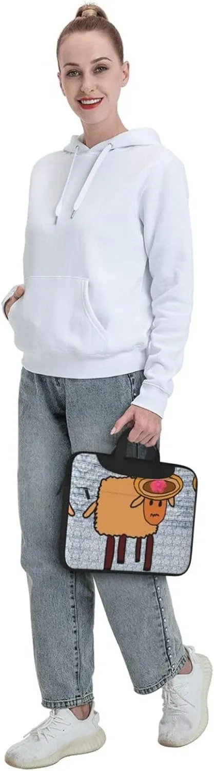 a minority sheep picture Ultra-thin portable shoulder laptop bag Stylish and Protective Shockproof soft lining