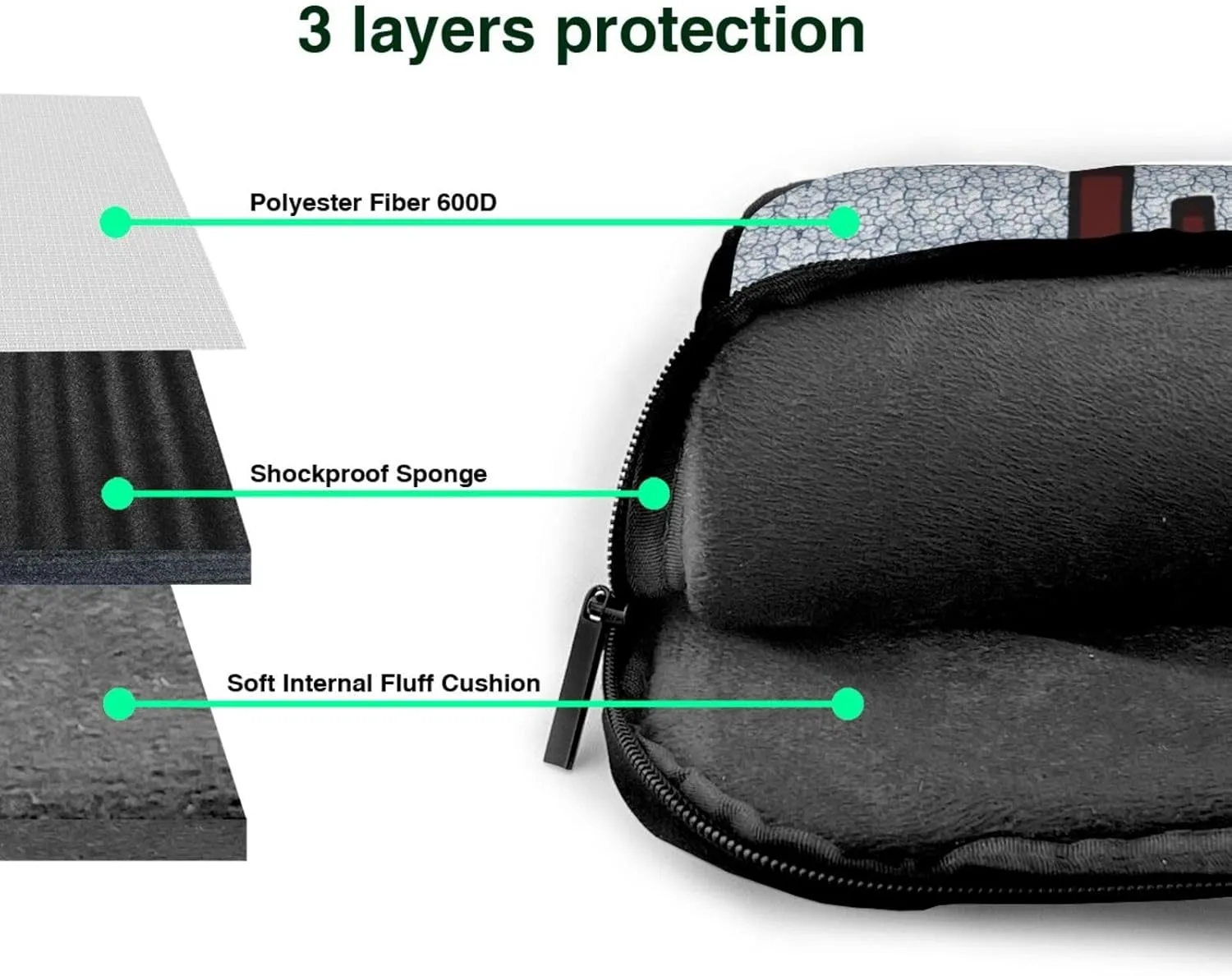 a minority sheep picture Ultra-thin portable shoulder laptop bag Stylish and Protective Shockproof soft lining