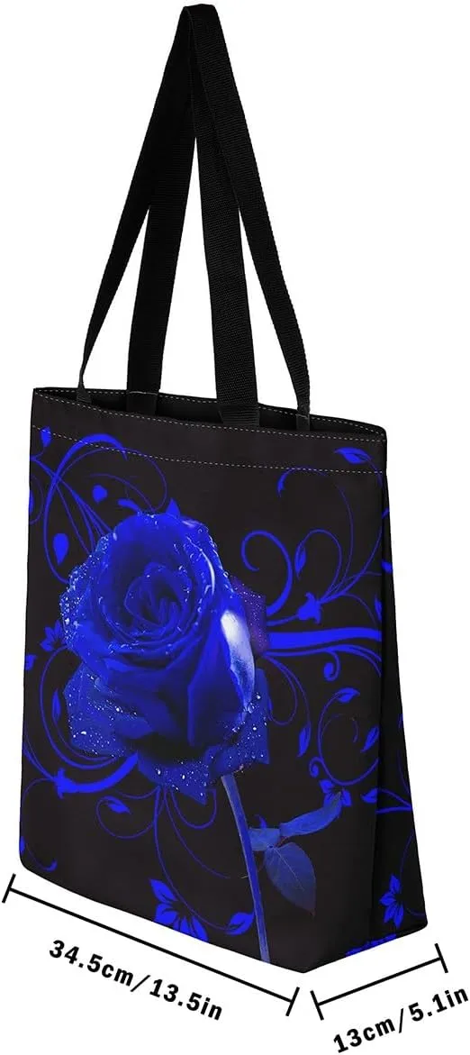 Abstract Marble Canvas Tote Bag for Women Girls,Purple Glitter Marble Reusable Grocery Handbag,Shopping,Beach & Daily Use