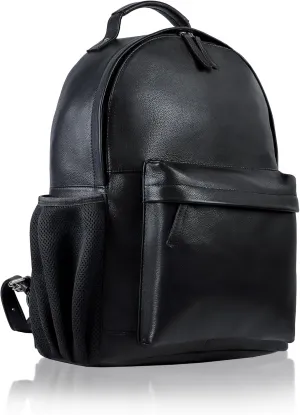 Access Denied Handmade Leather Backpack - Outer Pocket Fits 15.6" Laptop - Professional Genuine Leather Backpack for Men
