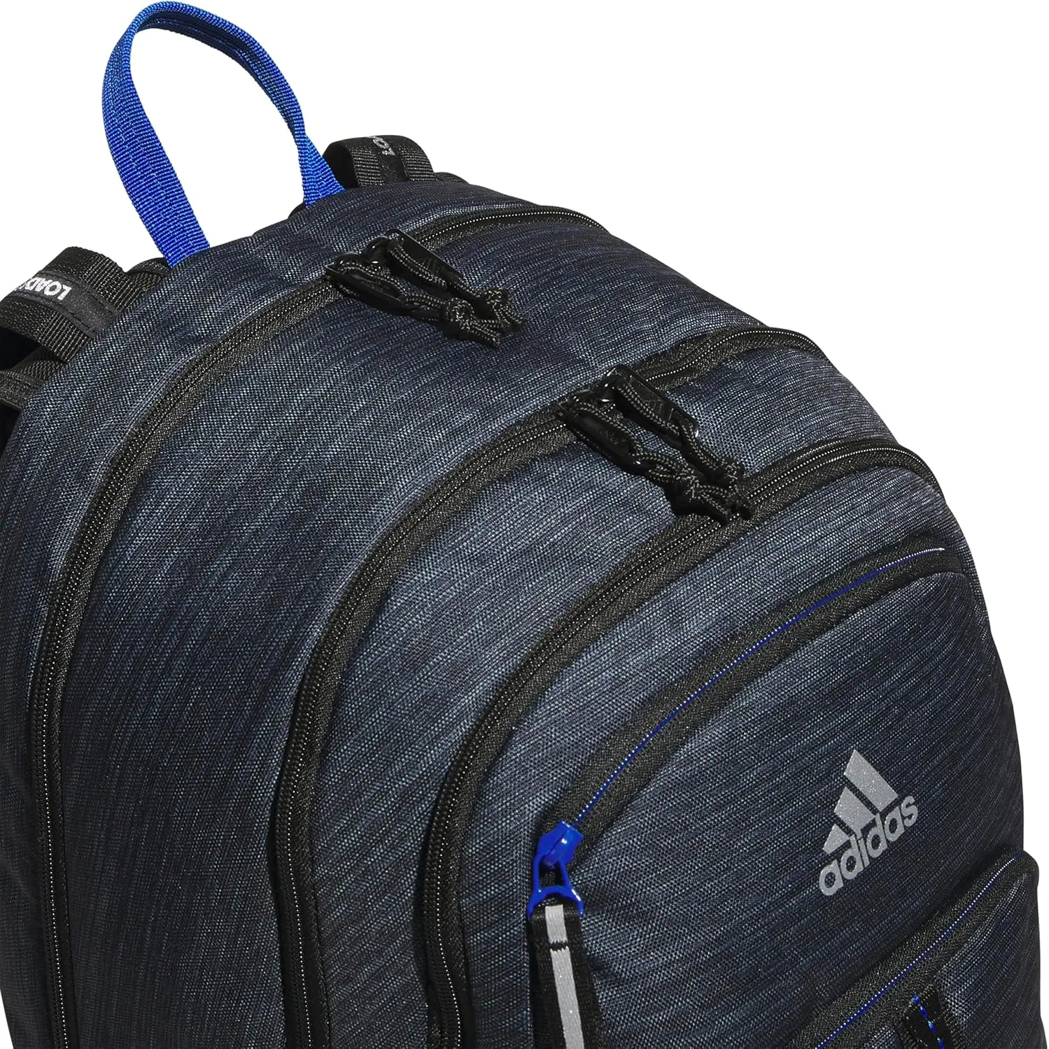 adidas Prime Work, Bag, Travel Backpack for Women and Men with Padded Compartment for Laptop, Two Tone Black/Team Royal Blue/2, One Size