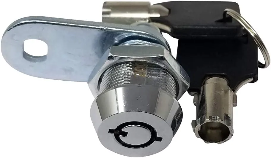 Admiral Locks 5/8” 180 Degree Tubular Cam Lock, Keyed Alike Removable Key RV Compartment Storage Lock Cabinet Locks (5/8 Inch 180°, Chrome Pack of. 10)