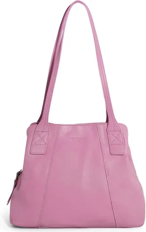 American Leather ADA Triple Entry Tote (Dusty Rose Smooth)