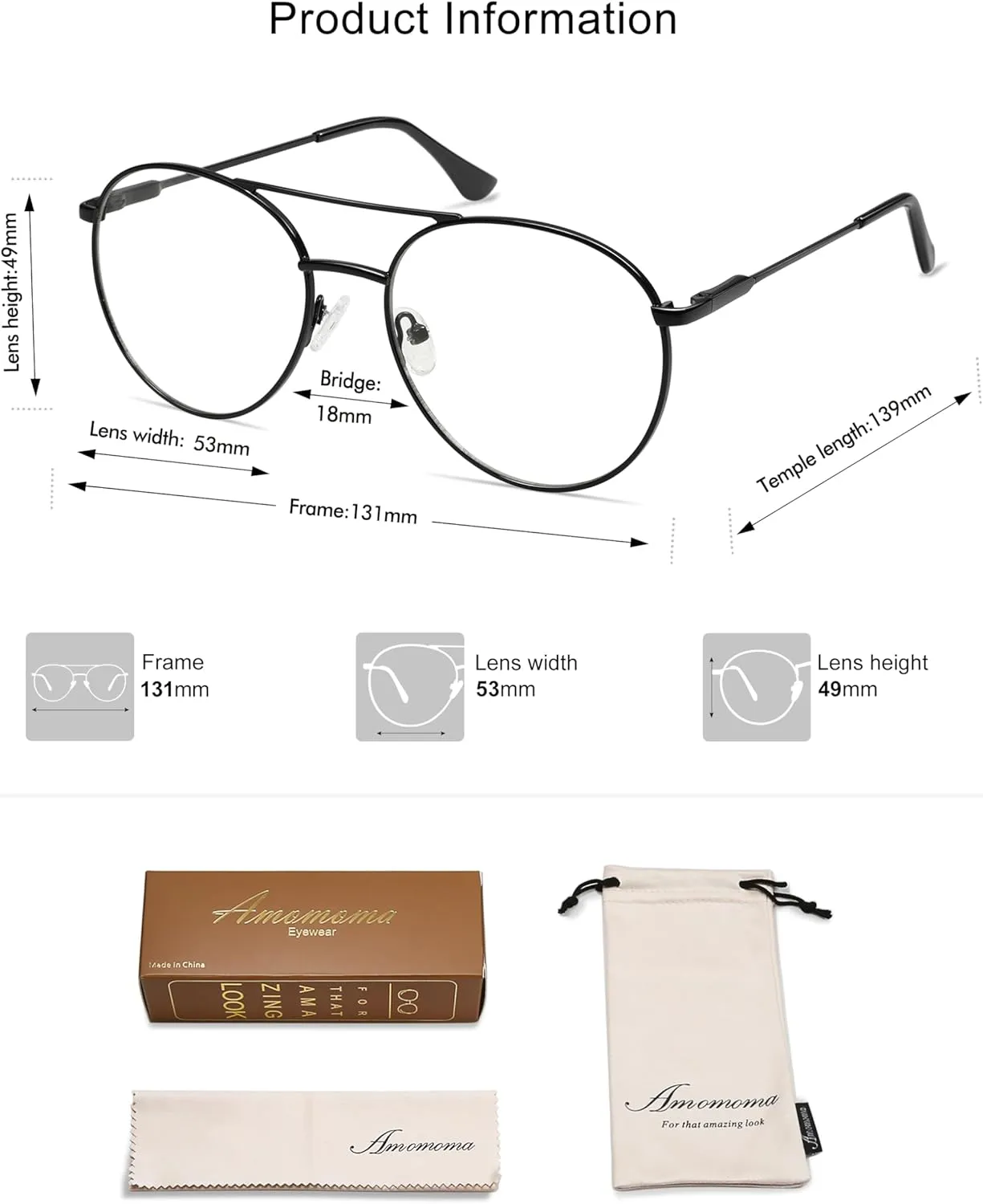 AMOMOMA Retro Aviator Round Reading Glasses for Women, Blue Light Blocking Womens Computer Readers Retro Metal Frame AM6117
