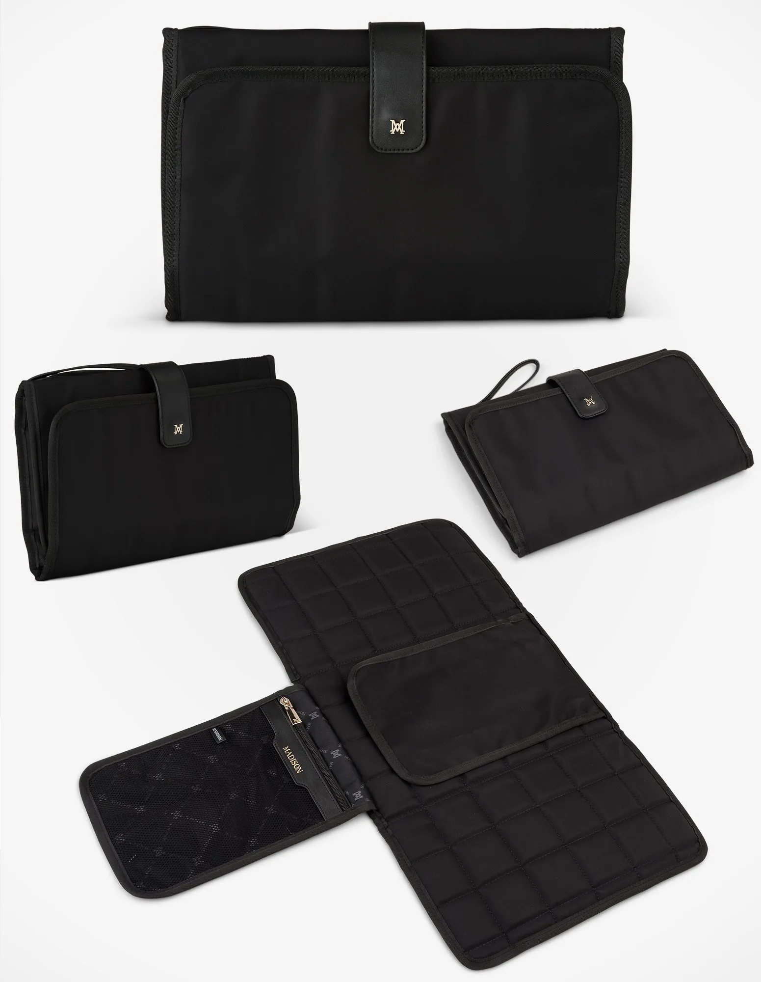 Anita Large Nylon Baby Bag with Change Mat, Stroller Clips & Zip Pouch