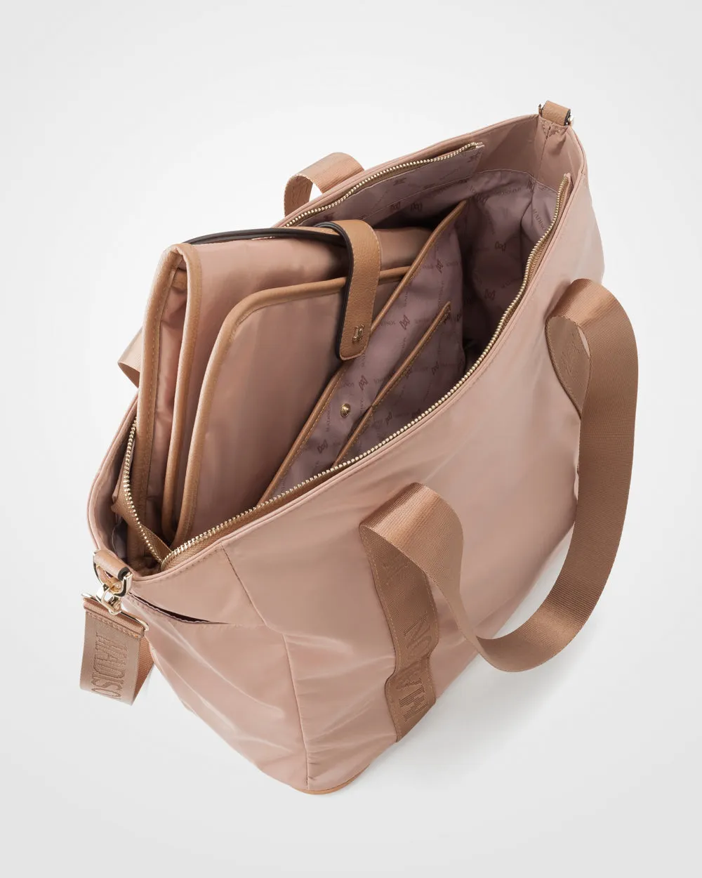 Anita Large Nylon Baby Bag With Change Mat, Stroller Clips & Zip Pouch
