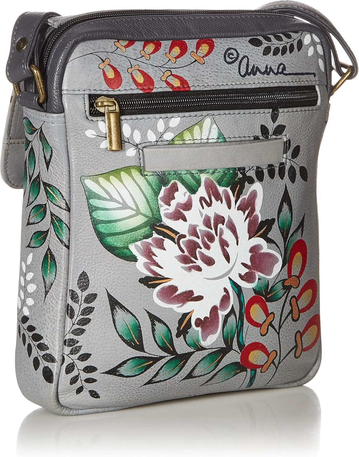 Anna by Anuschka Women’s Genuine Leather Medium Messenger Style Cross Body | Chic & Stylish Organizer