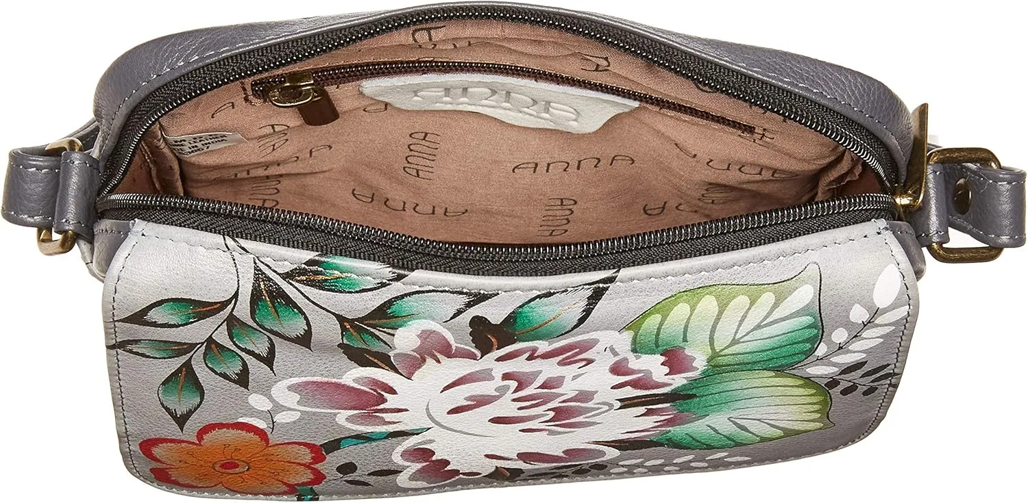 Anna by Anuschka Women’s Genuine Leather Medium Messenger Style Cross Body | Chic & Stylish Organizer