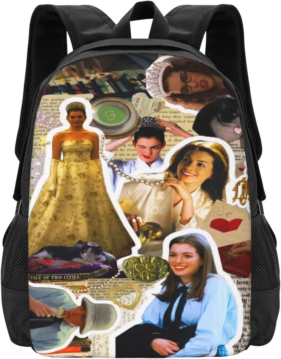 Anne Actor Hathaway Backpack Laptop Computer Backpacks Travel Bag Double Shoulder Daypack for Work Hiking 15.6 Inch
