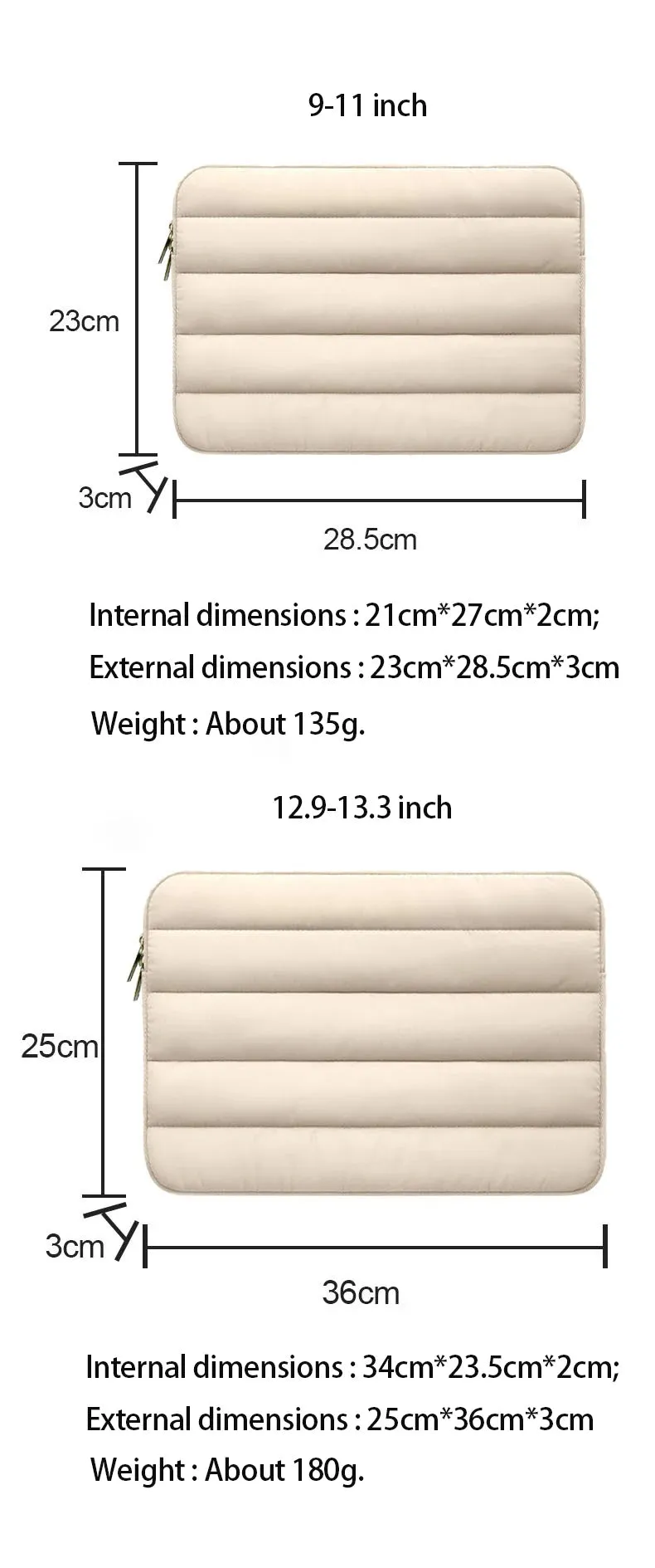 ANYPACK Laptop Handbag Pink Puffy Sleeve Case Multi Functional Compartments For Business