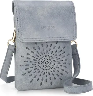 APHISON Small Crossbody Bags for Women Trendy, Leather Crossbody Phone Purses Handbags with Adjustable Strap