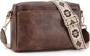 APHISON Small Crossbody Bags for Women, Triple Zip Crossbody Cell Phone Purse Shoulder Handbags with Adjustable Strap