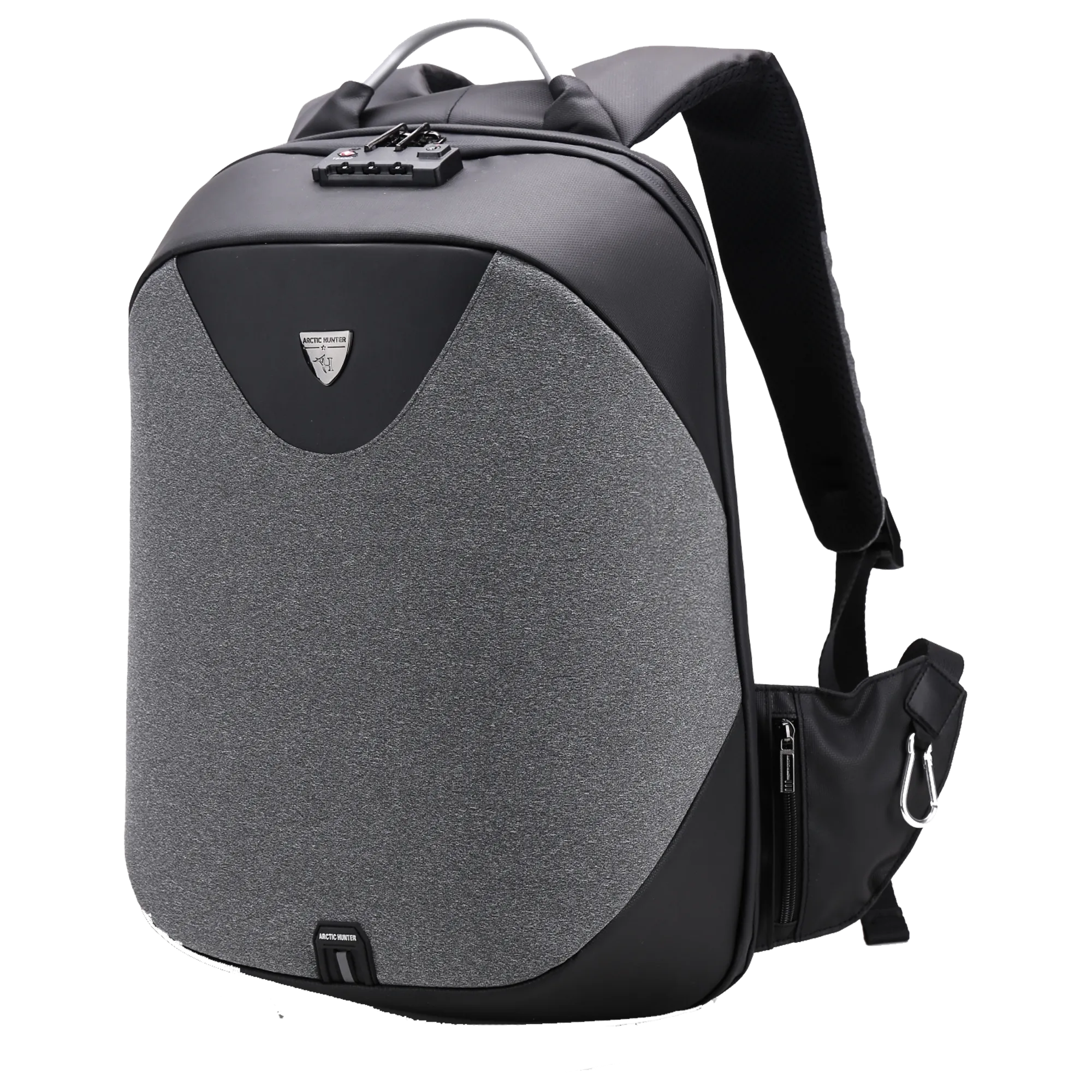 Arctic Hunter 360 degree Laptop Backpack Water Resistant Anti-Theft Pocket with USB Port And Separate Laptop Compartment Premium Office Backpack B00208 Black
