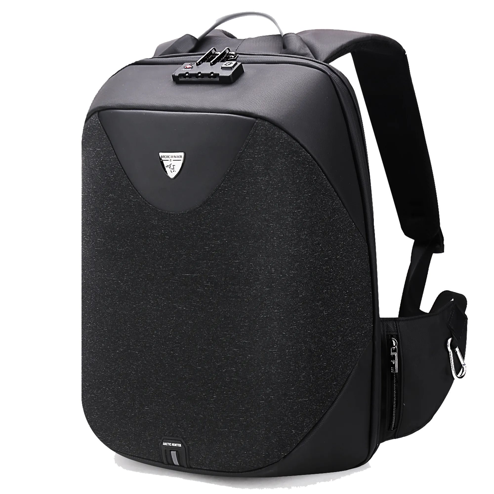 Arctic Hunter 360 degree Laptop Backpack Water Resistant Anti-Theft Pocket with USB Port And Separate Laptop Compartment Premium Office Backpack B00208 Black