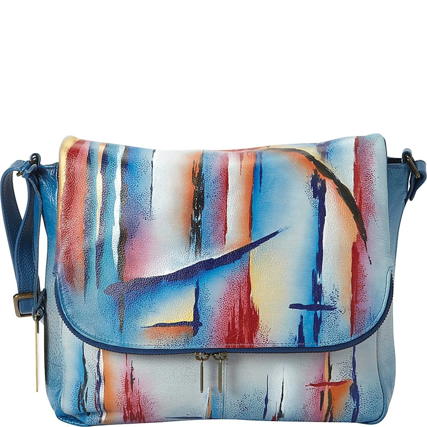 Around Organizer by Anuschka Robust Zip Leather Satchel Bag Leather Outstanding